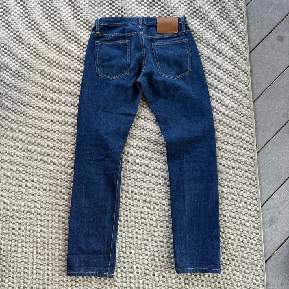 theunbrandedbrand Custom made 13oz true blue selvedge denim tapered denim jeans